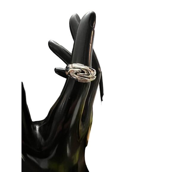 Title:
Stainless Steel Hand-Holding Couple Rings – Set of Two - Picture 2 of 3